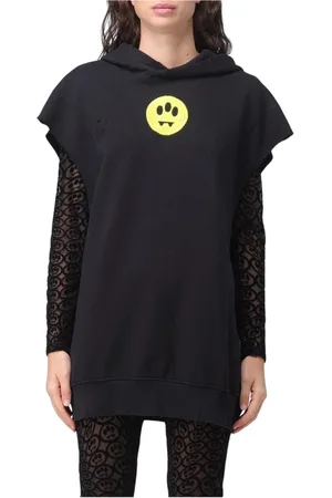 BARROW Dames, Sweatshirts & Hoodies, Zwart, Maat: M Katoen