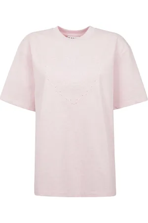 Ganni Dames, Tops, Roze, Maat: M Katoen
