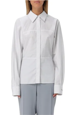 Fendi Dames, Blouses & Shirts, Wit, Maat: M Katoen
