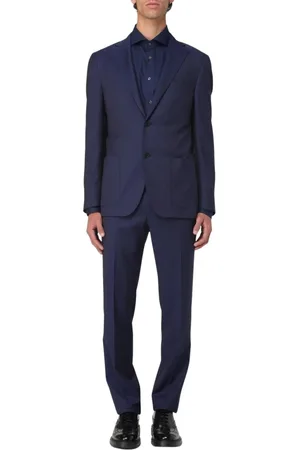 corneliani Heren, Pakken, Blauw, Maat: 2XL Tweed