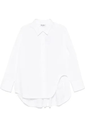 The Attico Dames, Blouses & Shirts, Wit, Maat: XS Katoen