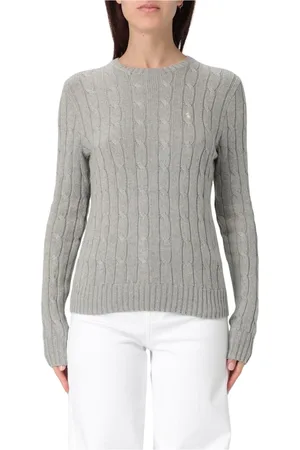 Ralph Lauren Dames, Truien, Grijs, Maat: M Katoen