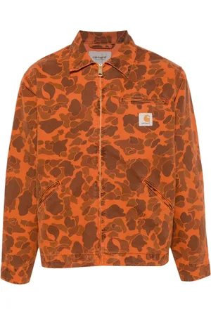 Carhartt Heren, Jassen, Oranje, Maat: L Katoen