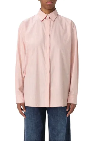 Pinko Dames, Blouses & Shirts, Roze, Maat: M Katoen