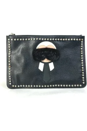 Fendi Dames, Pre-owned, Zwart, Maat: ONE Size Leer