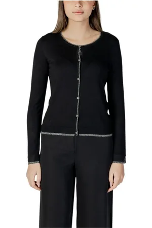 Liu Jo Dames, Truien, Zwart, Maat: S Viscose