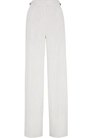 Brunello Cucinelli Dames, Broeken, Wit, Maat: XS Zijde