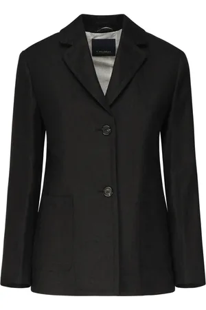 Max Mara Dames, Jassen, Zwart, Maat: S