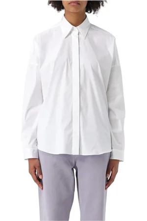 Brunello Cucinelli Dames, Blouses & Shirts, Wit, Maat: S Katoen