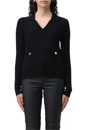 Liu Jo Dames, Truien, Zwart, Maat: S Viscose