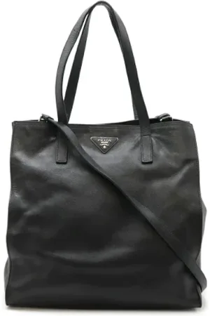 Prada Dames, Pre-owned, Zwart, Maat: ONE Size Leer
