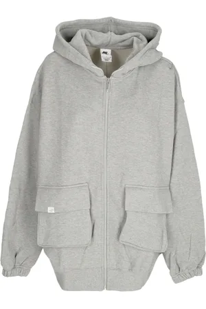 Nike Dames, Sweatshirts & Hoodies, Grijs, Maat: S Katoen