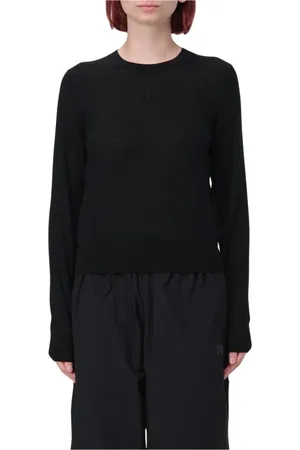 Alexander Wang Dames, Truien, Zwart, Maat: M Wol