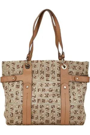 Salvatore Ferragamo Dames, Pre-owned, , Maat: ONE Size Leer