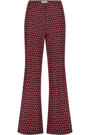 Fabienne Chapot Dames, Broeken, Rood, Maat: 2XL Poliester