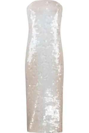 Sportmax Dames, Jurken, Wit, Maat: M Polyamide