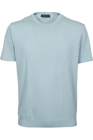 Daniele Fiesoli Heren, Tops, Blauw, Maat: L Katoen