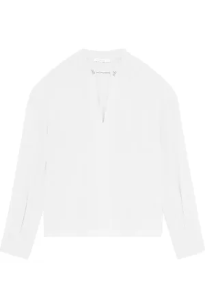 Patrizia Pepe Dames, Blouses & Shirts, Wit, Maat: S Viscose