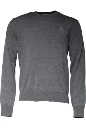 Dolce & Gabbana Heren, Truien, Grijs, Maat: L Wol