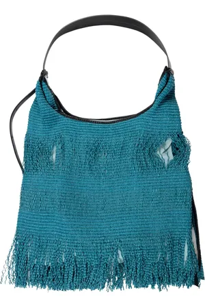 Anita Bilardi Dames, Tassen, Blauw, Maat: ONE Size Katoen