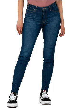 Lee Dames, Jeans, Blauw, Maat: W28 L29 Katoen