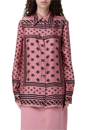 Dolce & Gabbana Dames, Blouses & Shirts, Roze, Maat: S Zijde