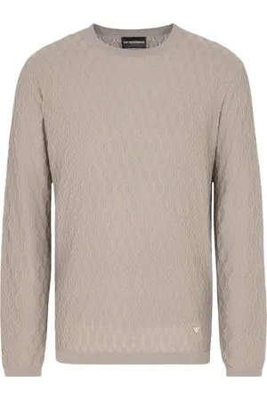 Emporio Armani Heren, Truien, Bruin, Maat: L Wol