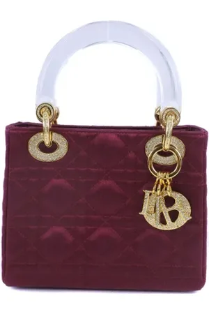Dior Dames, Pre-owned, Bruin, Maat: ONE Size Satijn