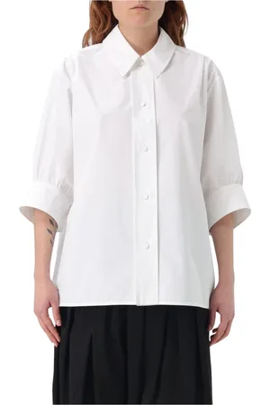 Jil Sander Dames, Blouses & Shirts, Wit, Maat: XS Katoen