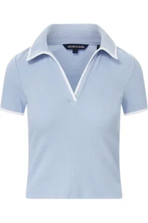 VERONICA BEARD Dames, Tops, Blauw, Maat: M Katoen
