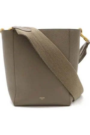 Céline Dames, Pre-owned, Grijs, Maat: ONE Size Leer