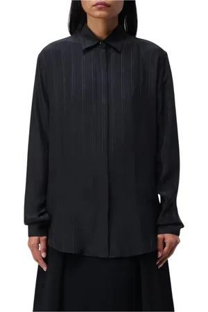 Saint Laurent Dames, Blouses & Shirts, Zwart, Maat: 2XS Zijde