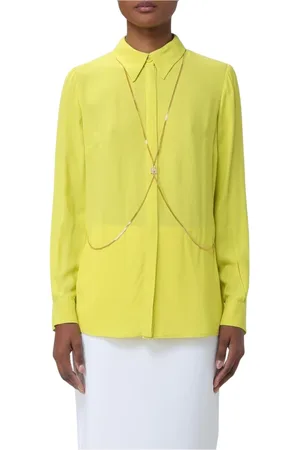 Elisabetta Franchi Dames, Blouses & Shirts, Geel, Maat: S Zijde