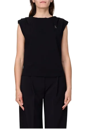 Patrizia Pepe Dames, Tops, Zwart, Maat: L