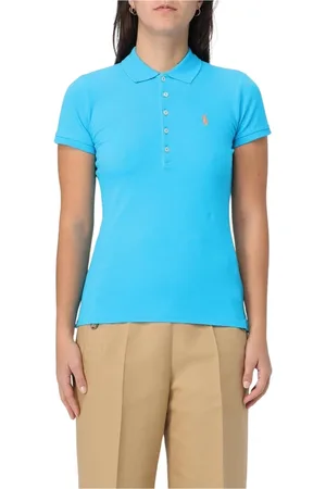 Ralph Lauren Dames, Tops, Blauw, Maat: S Katoen