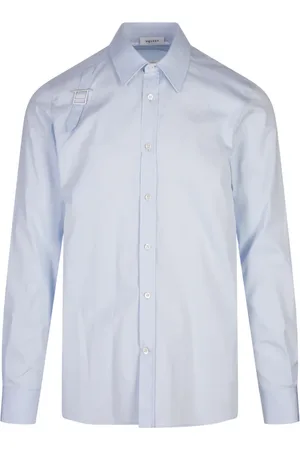 Alexander McQueen Heren, Overhemden, Blauw, Maat: S