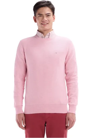 Eden Park Heren, Truien, Roze, Maat: 3XL Katoen