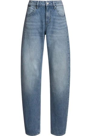 HUGO BOSS Dames, Jeans, Blauw, Maat: W30 Katoen
