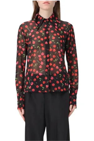 Mar De Margaritas Dames, Blouses & Shirts, Rood, Maat: S Zijde