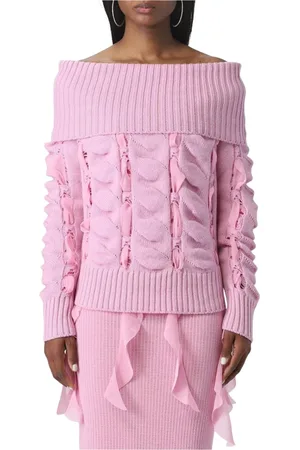BLUMARINE Dames, Truien, Roze, Maat: XS Wol