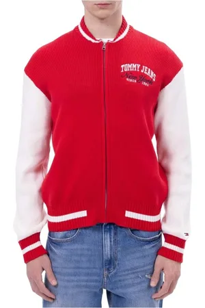 Tommy Hilfiger Heren, Truien, Rood, Maat: L Katoen