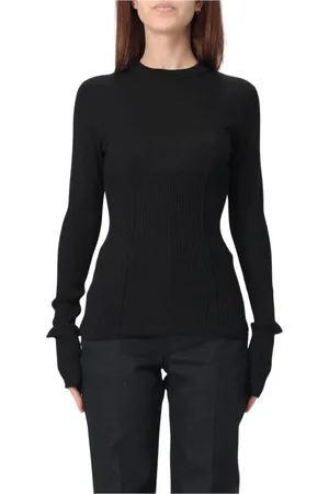Jil Sander Dames, Truien, Zwart, Maat: S Wol