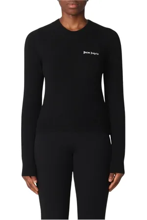 Palm Angels Dames, Truien, Zwart, Maat: M Nylon