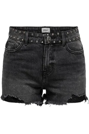 ONLY Dames, Korte broeken, Zwart, Maat: XL Denim