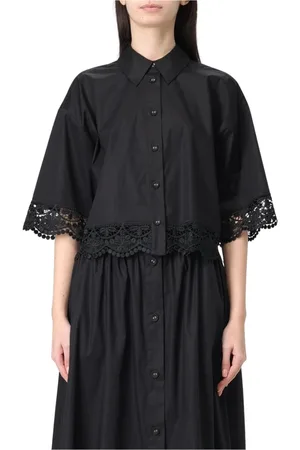 Twin-Set Dames, Blouses & Shirts, Zwart, Maat: 2XS