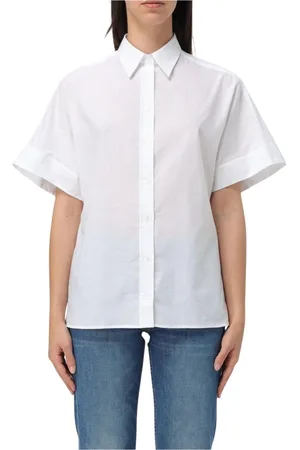 FAY Dames, Blouses & Shirts, Wit, Maat: L Katoen