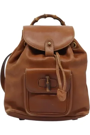Gucci Dames, Pre-owned, Bruin, Maat: ONE Size Leer