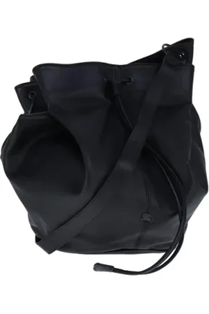Burberry Dames, Pre-owned, Zwart, Maat: ONE Size Leer