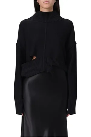 Maison Margiela Dames, Truien, Zwart, Maat: S Wol