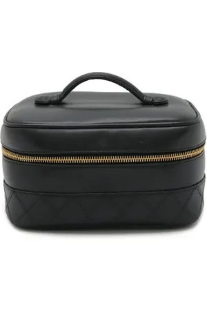 CHANEL Dames, Pre-owned, Zwart, Maat: ONE Size Leer